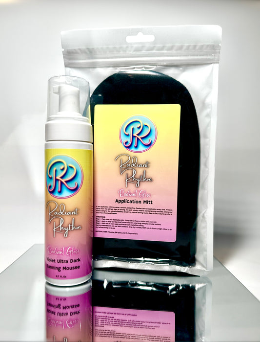 Violet Ultra Dark Tanning Mousse with Application Mitt