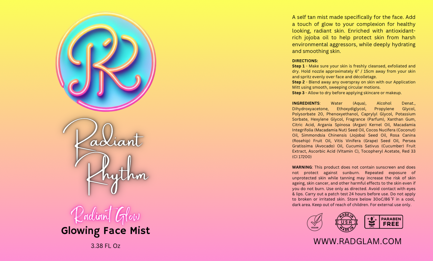 Glowing Face Mist